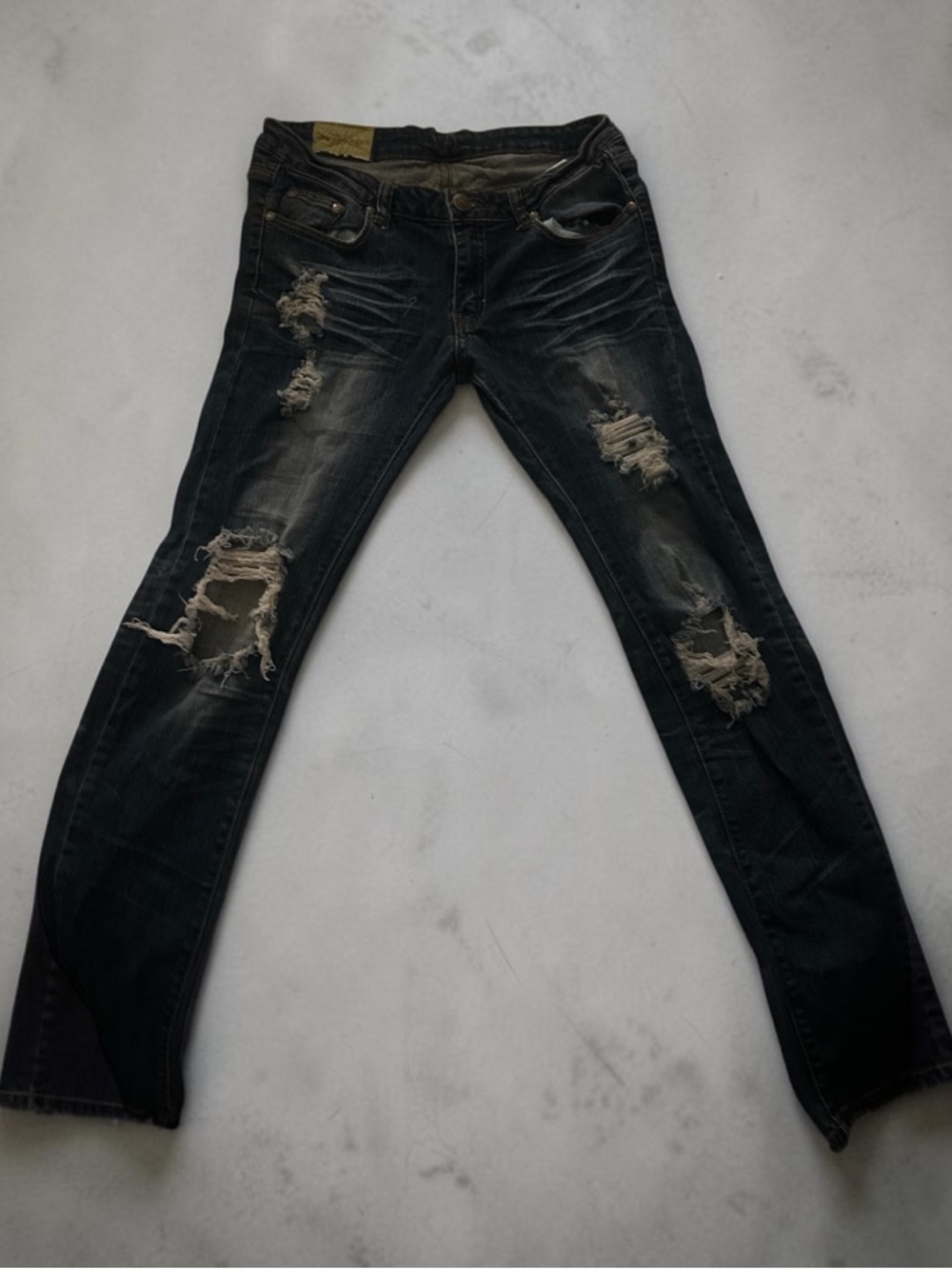 Machine jeans womens Slim Straight Jeans in Dark Blue Wash